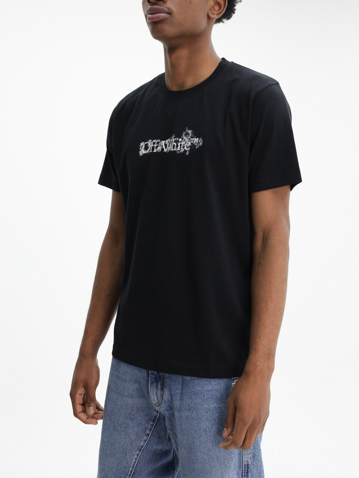 Off - White T-Shirt Heraldi Arrows Black