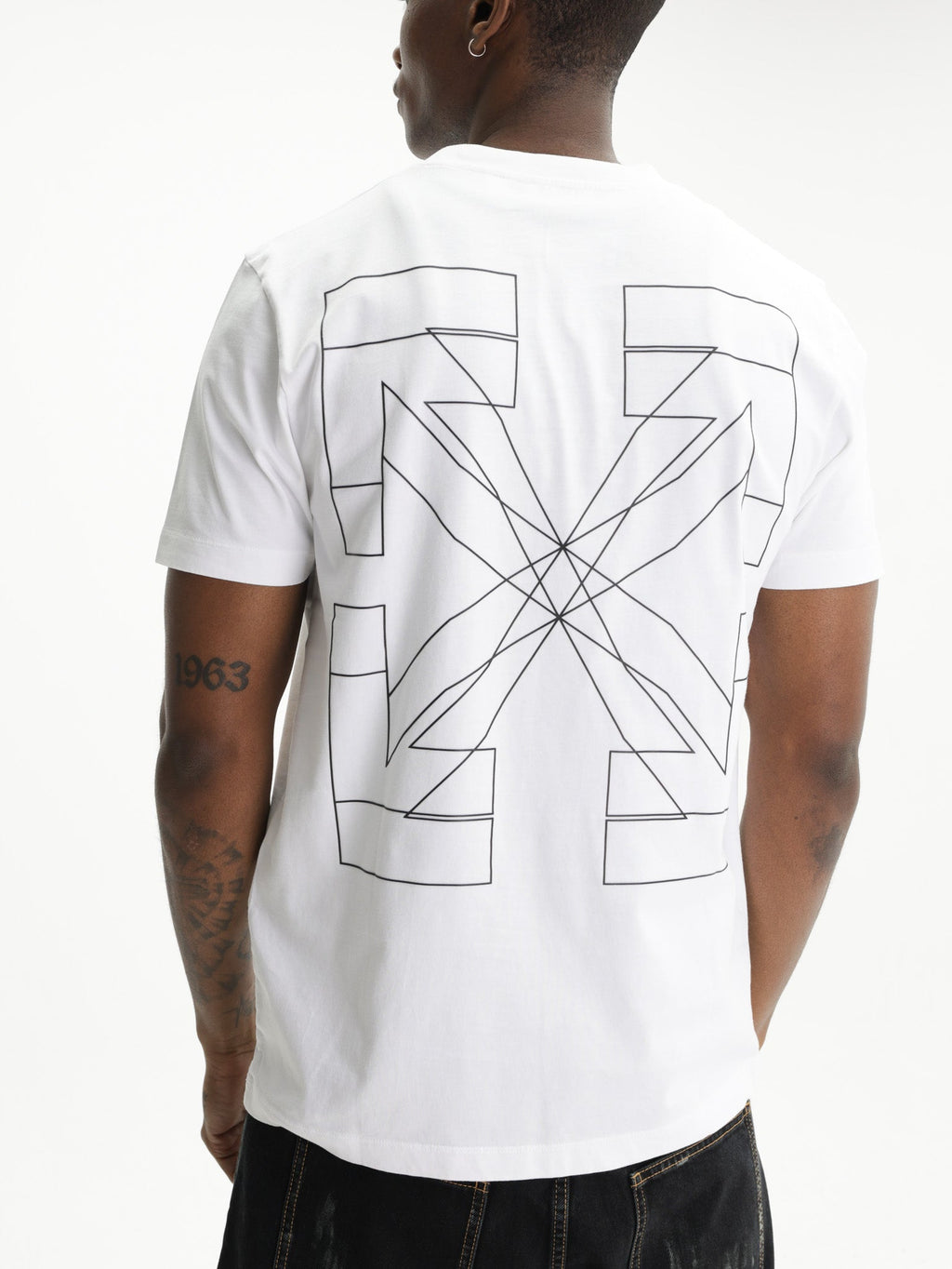 Off - White T-Shirt Big Double Arrow White