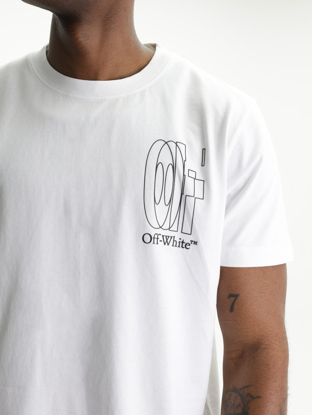 Off - White T-Shirt Big Double Arrow White