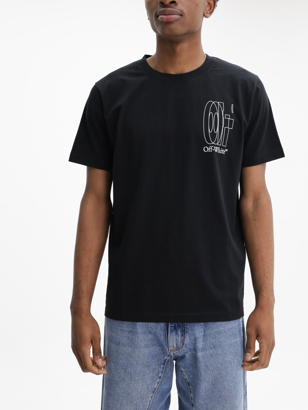 Off - White T-Shirt Big Double Arrow Black