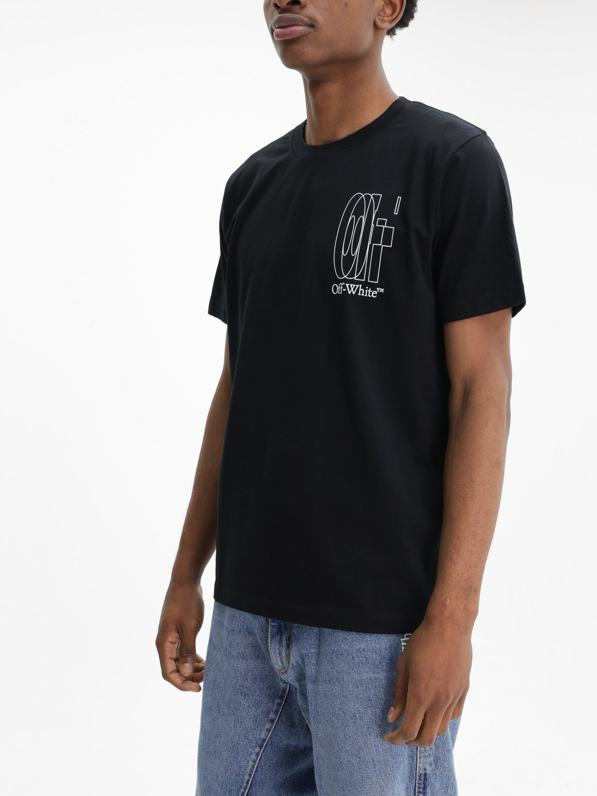Off - White T-Shirt Big Double Arrow Black