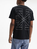 Off - White T-Shirt Big Double Arrow Black
