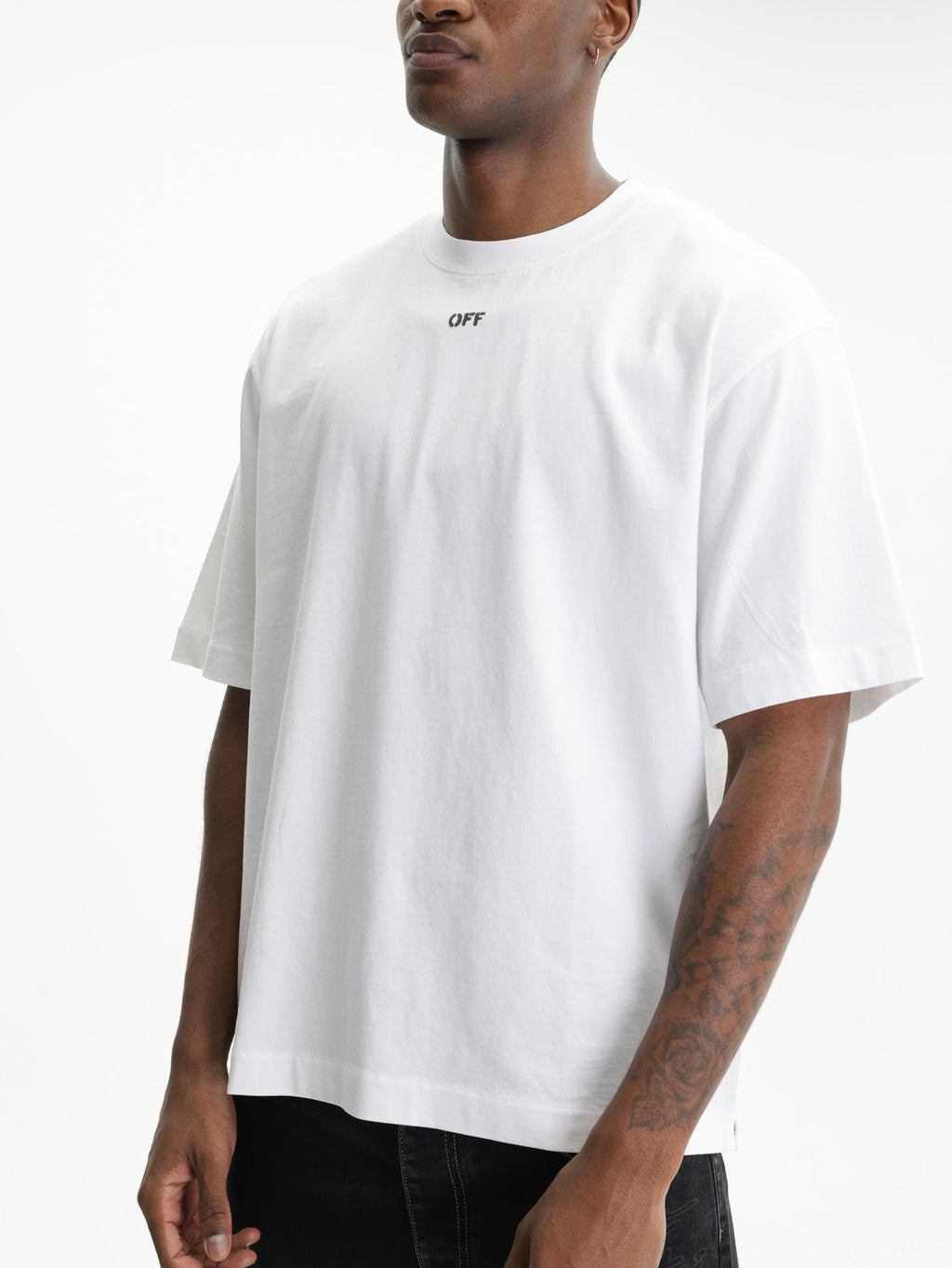 Off - White T-Shirt Chain Araldic Arrow White
