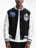 Off - White Jacket Jewels Leather Black