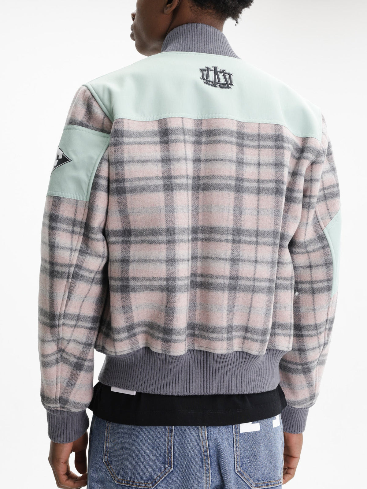 Off - White Jacket Wool Royal Varsity Mint