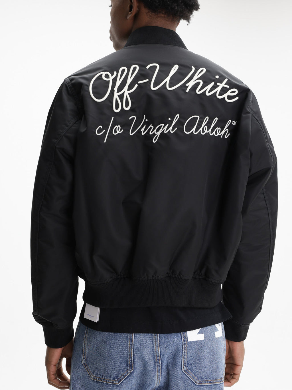 Off - White Jacket Script Nyl Varsity Black/white