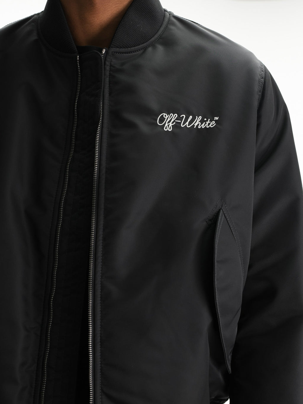 Off - White Jacket Script Nyl Varsity Black/white