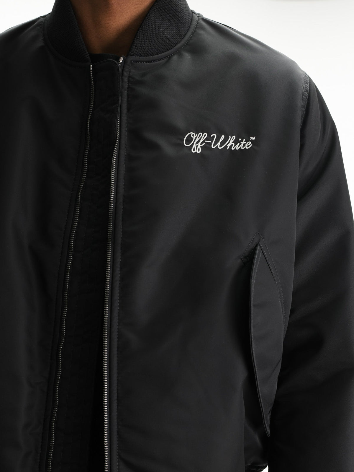Off - White Jacket Script Nyl Varsity Black/white