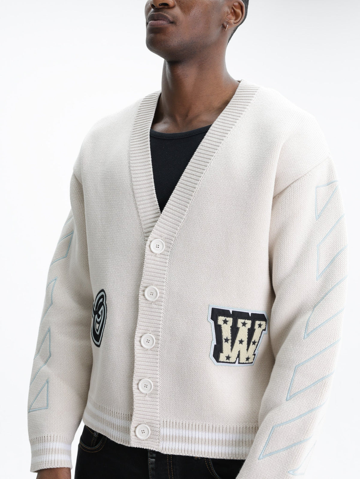 Off - White Cardigan Star Vars Knit Cream