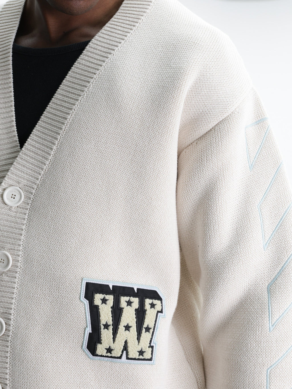 Off - White Cardigan Star Vars Knit Cream