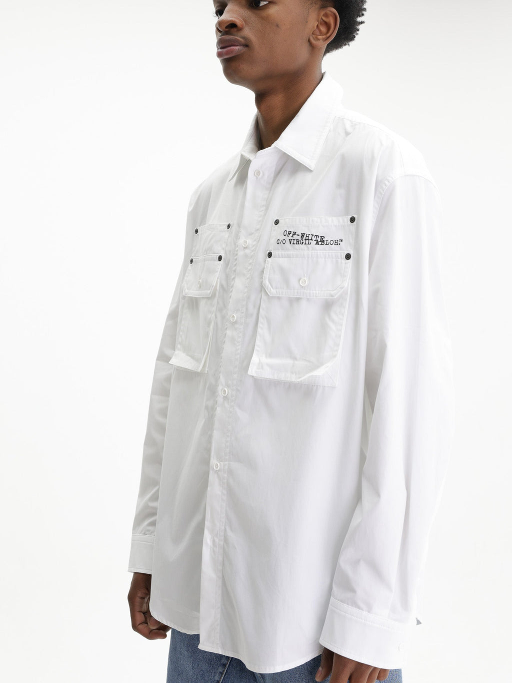 Off - White Shirt Script Arrow Over White