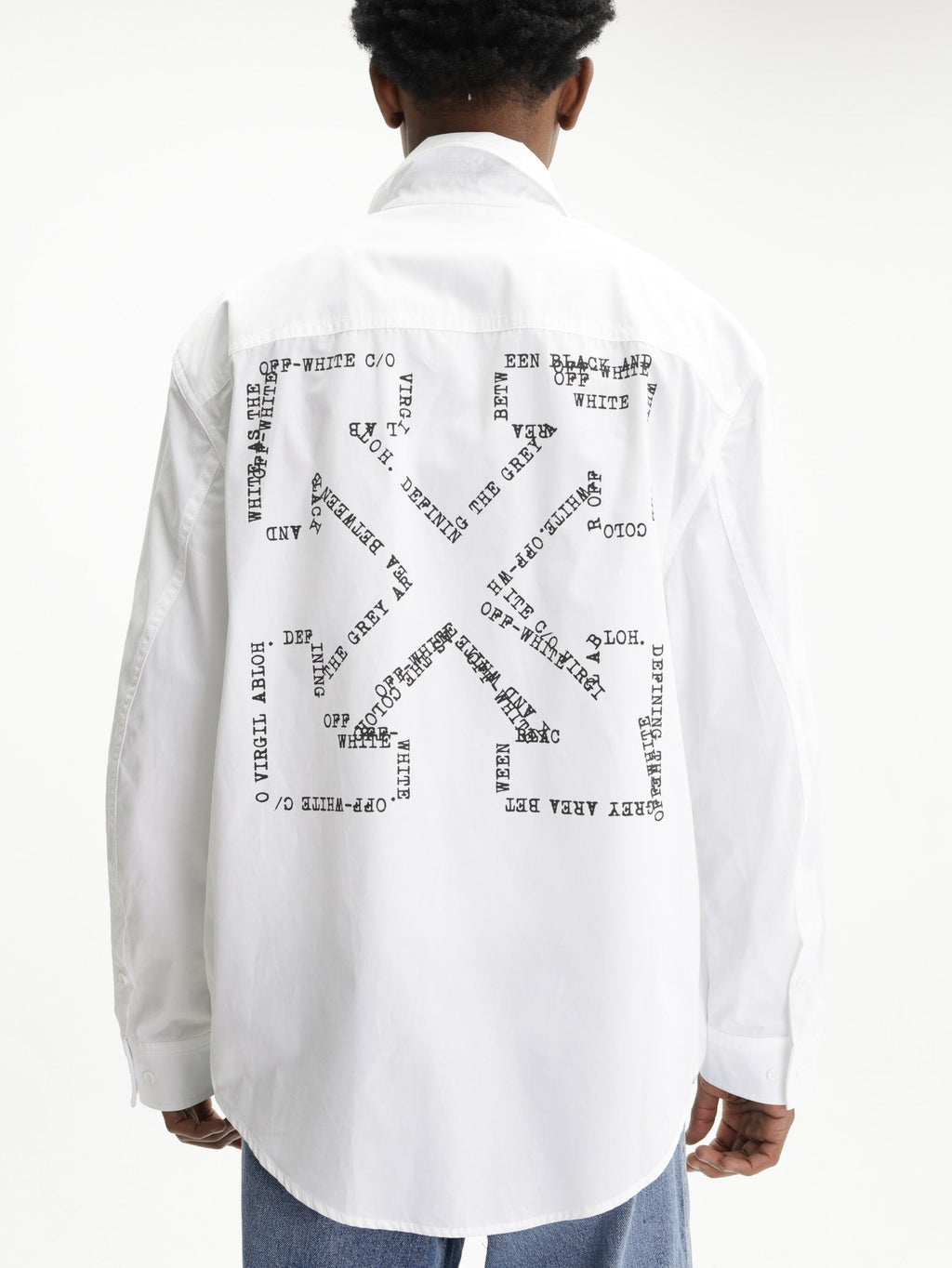 Off - White Shirt Script Arrow Over White