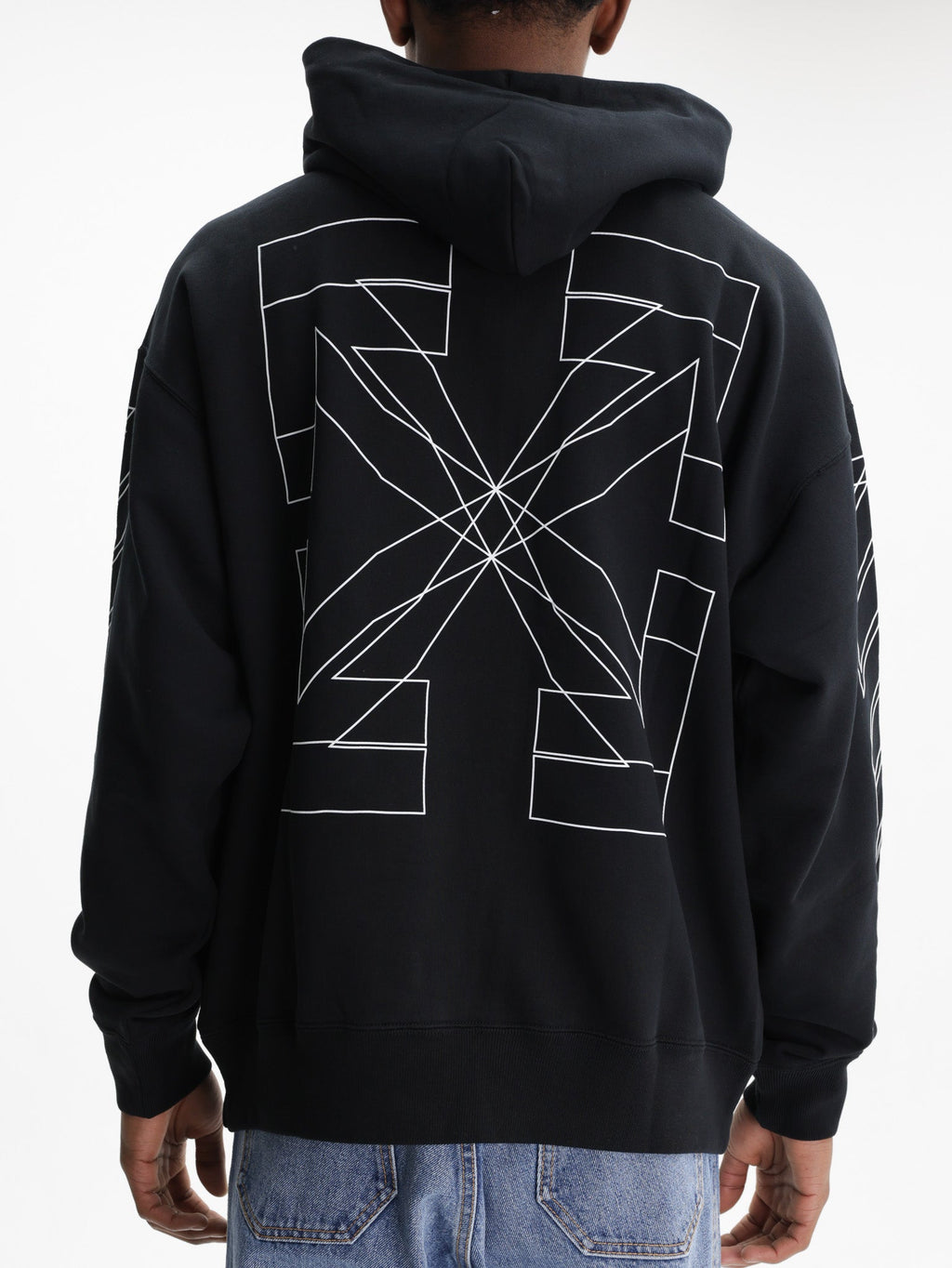 Off - White Hoodie Big Double Arrow Black
