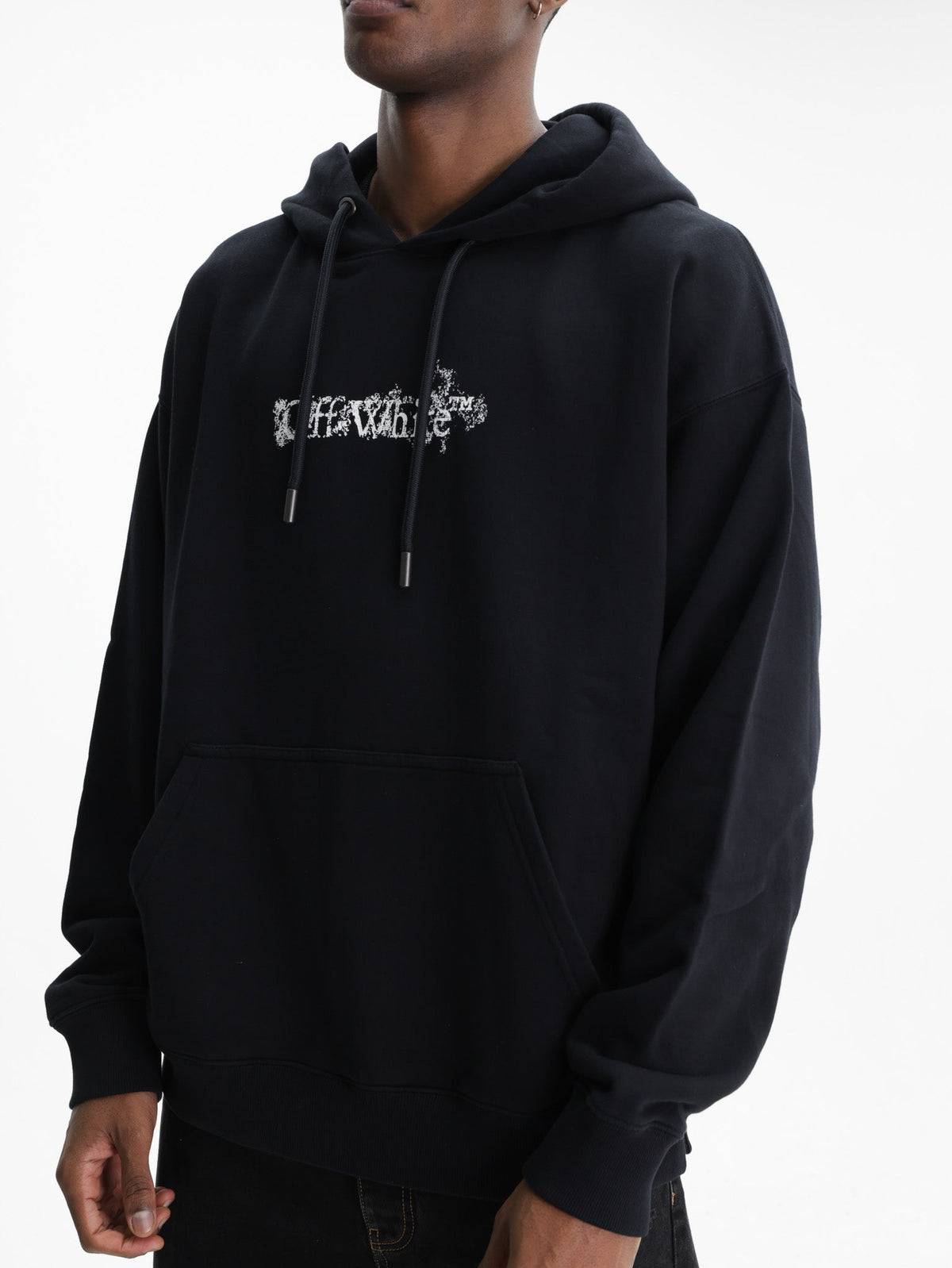 Off - White Hoodie Heraldic Treshold Black
