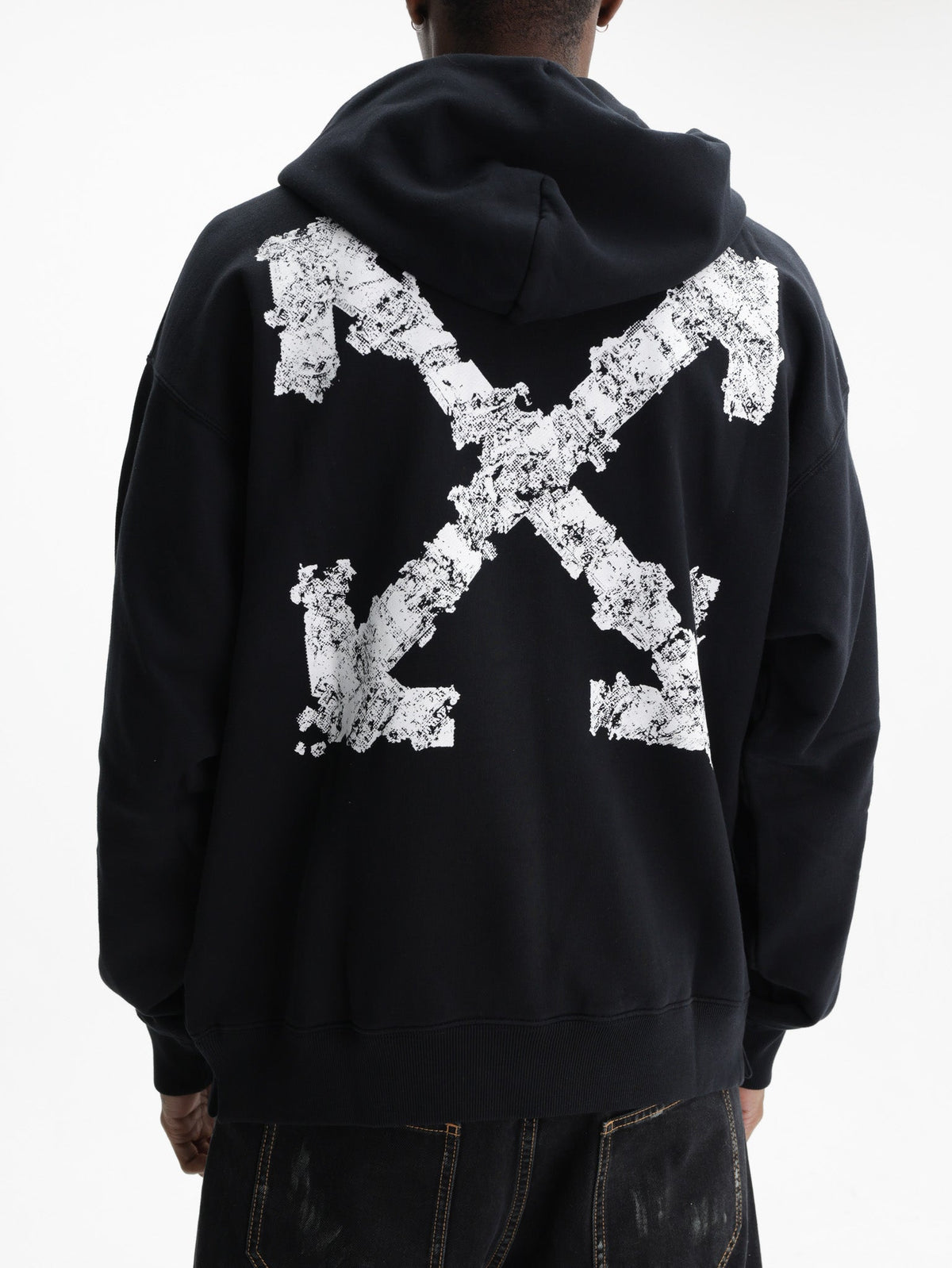 Off - White Hoodie Heraldic Treshold Black