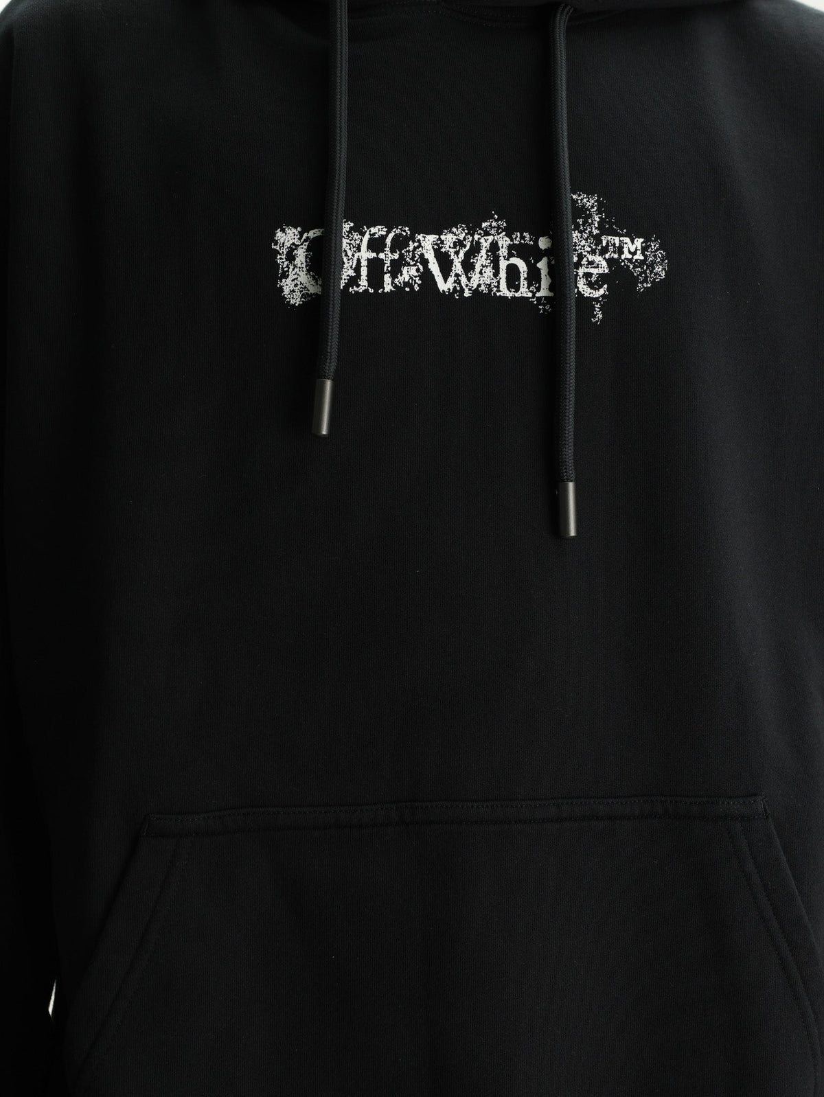 Off - White Hoodie Heraldic Treshold Black