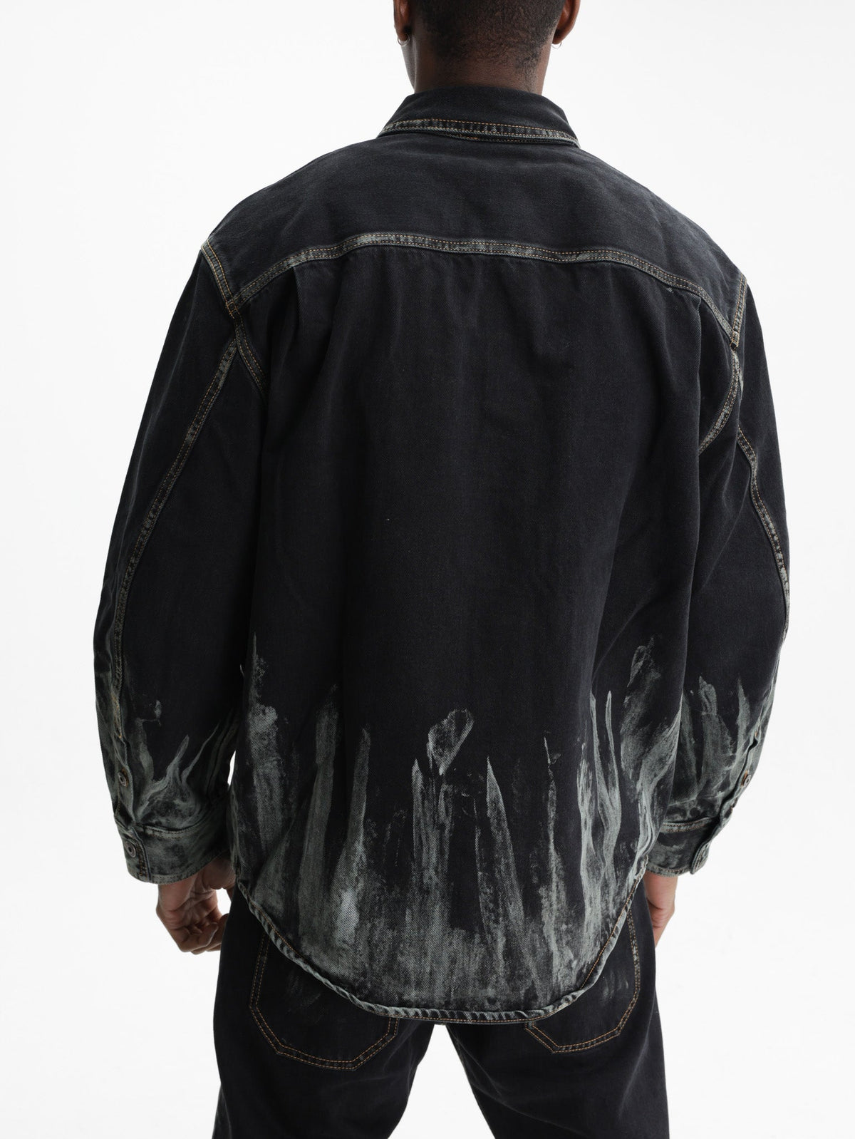 Off - White Shirt Military Over Multi Colour