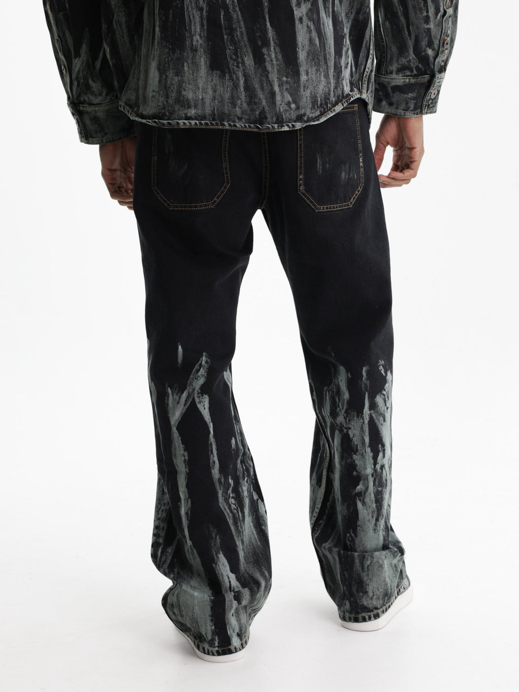 Off - White Jeans Acid Mint Slim Multi Colour