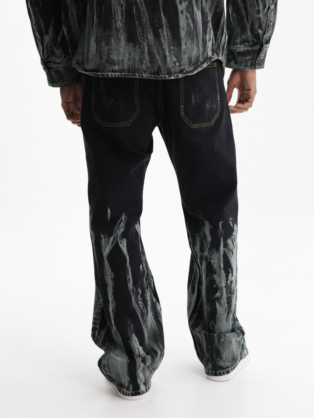 Off - White Jeans Acid Mint Slim Multi Colour
