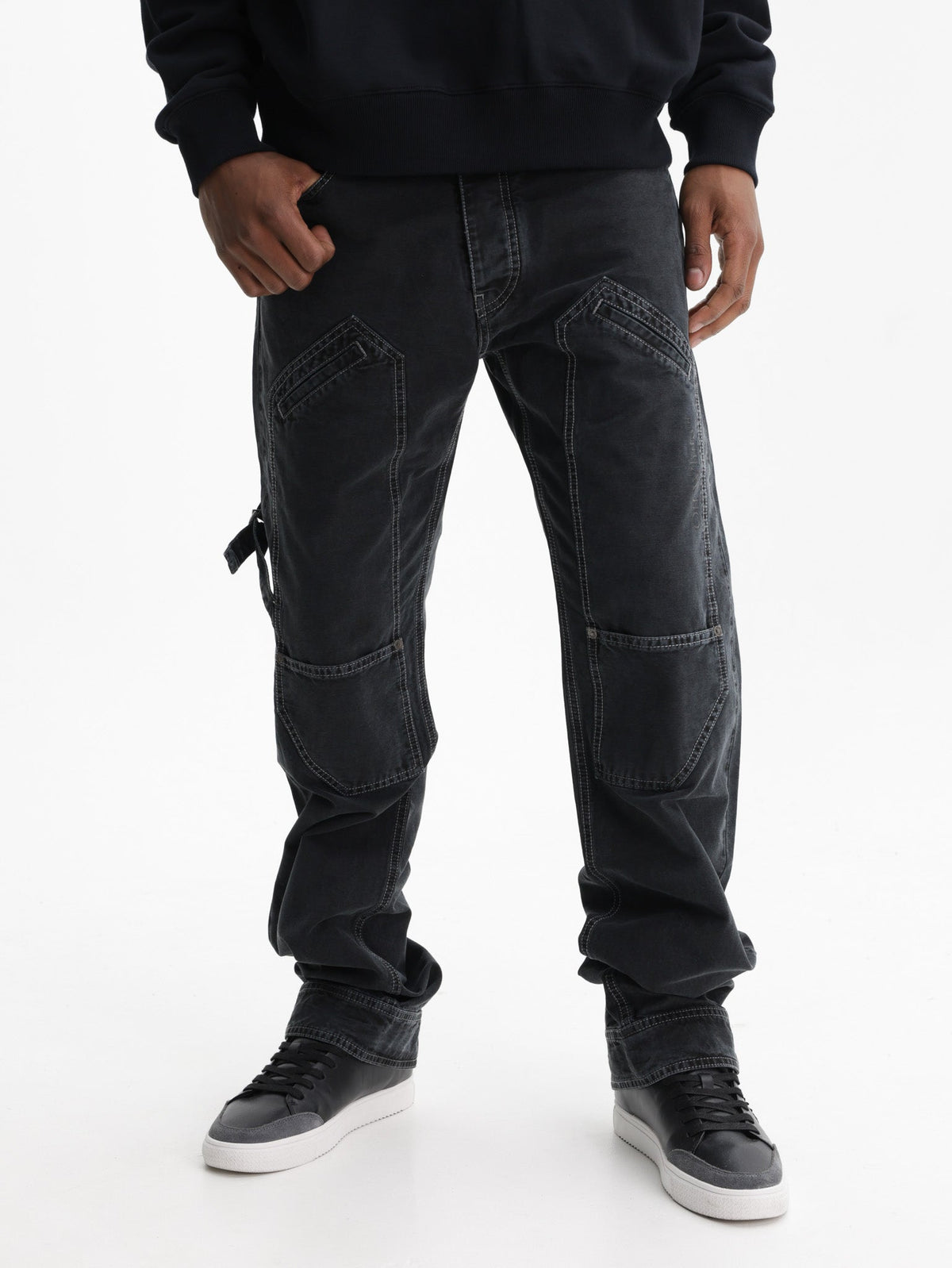 Off - White Jeans Half Arrow Straight Black