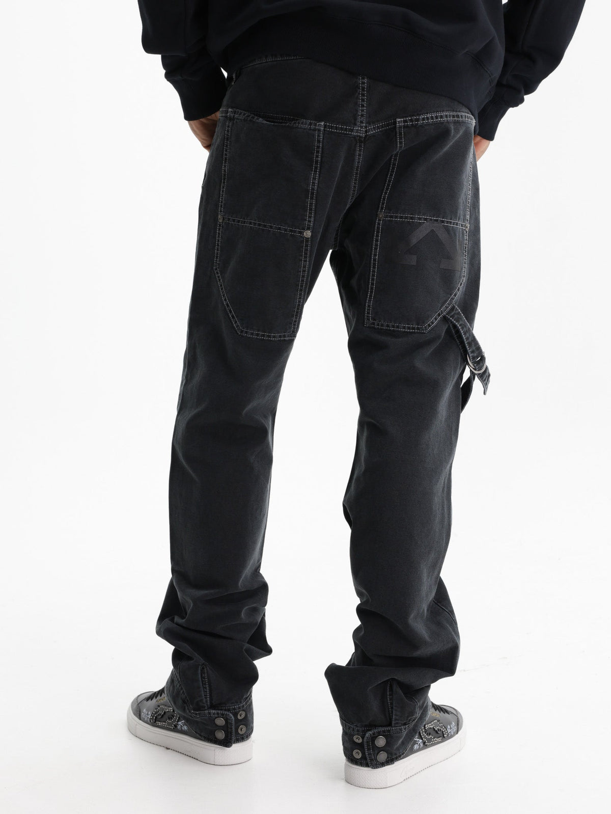 Off - White Jeans Half Arrow Straight Black