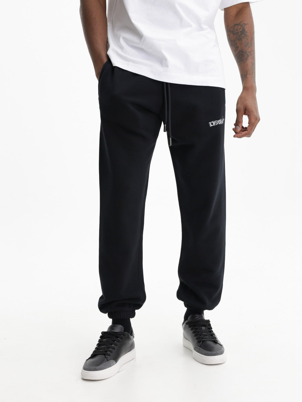 Off - White Sweatpants Heraldic Arrows Black