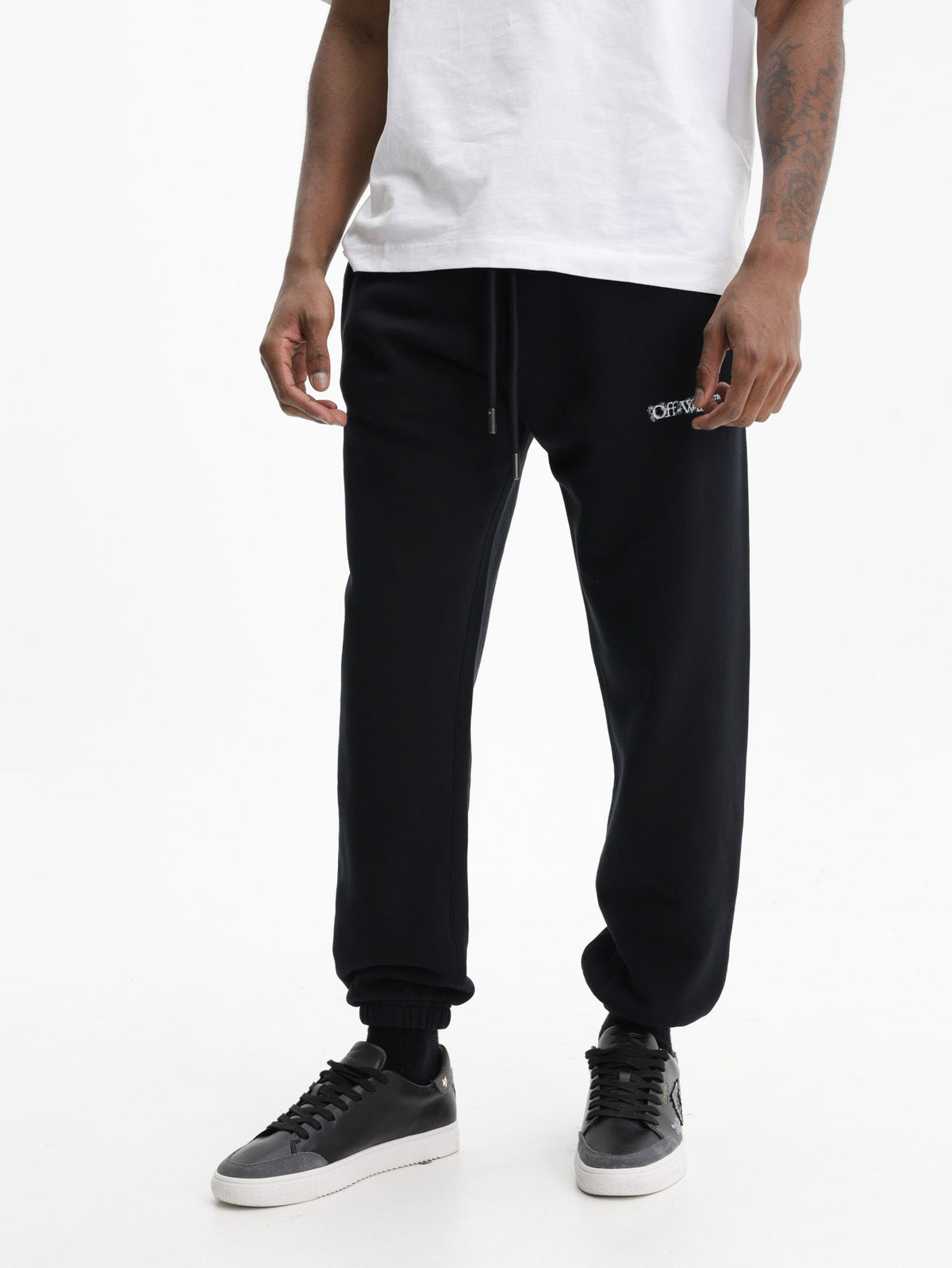 Off - White Sweatpants Heraldic Arrows Black