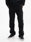 Off - White Pants Multi Pockets Relax Black