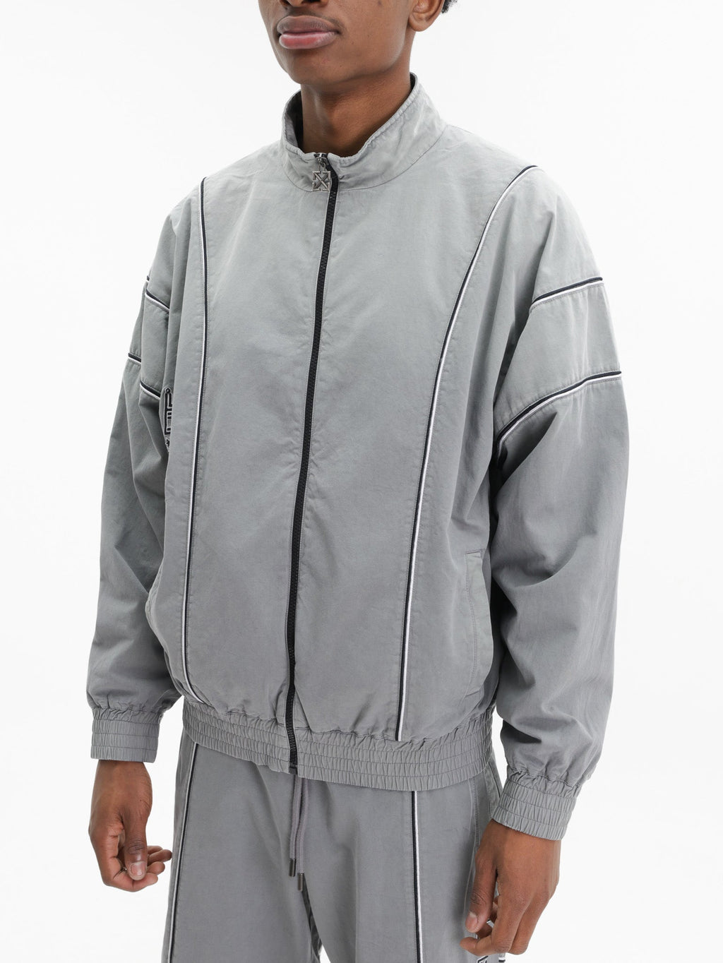 Off - White Jacket Relaxed Dyed Track Grey