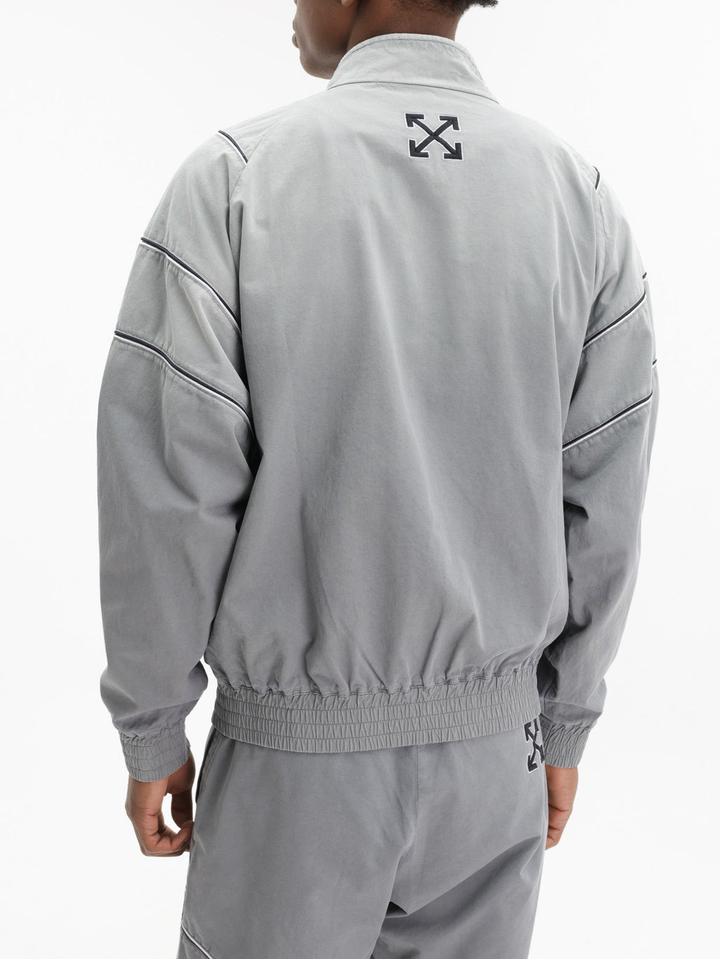 Off - White Jacket Relaxed Dyed Track Grey