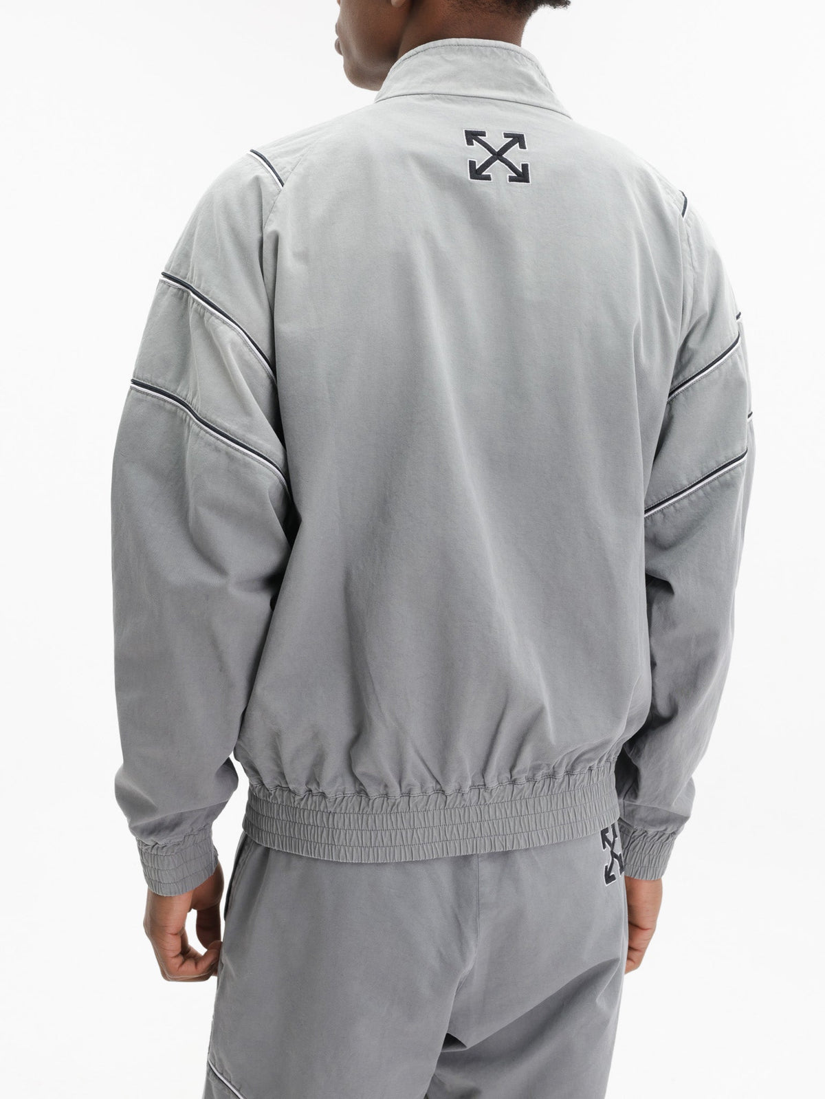 Off - White Jacket Relaxed Dyed Track Grey