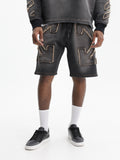 Off - White Shorts Arrow Distr Den Black