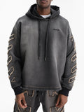Off - White Hoodie Arrow Distr Den Black