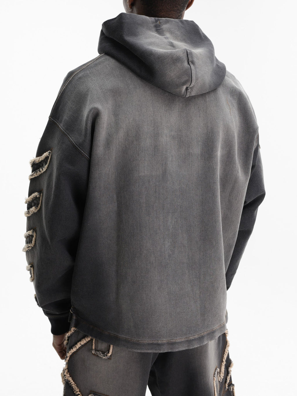 Off - White Hoodie Arrow Distr Den Black