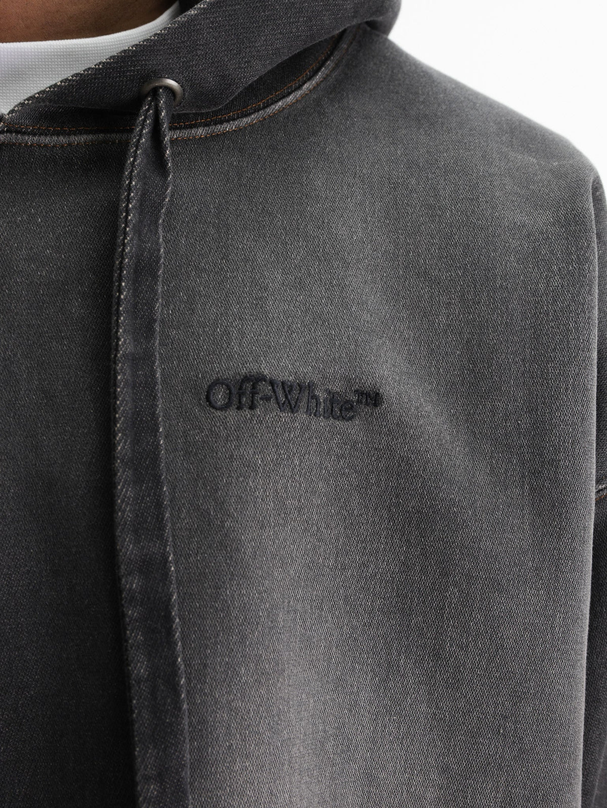 Off - White Hoodie Arrow Distr Den Black
