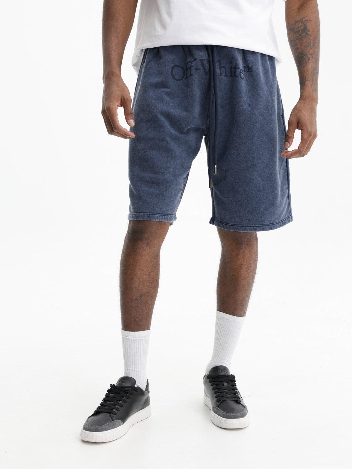 Off - White Shorts Bookish Mar Skate Midnight Blue