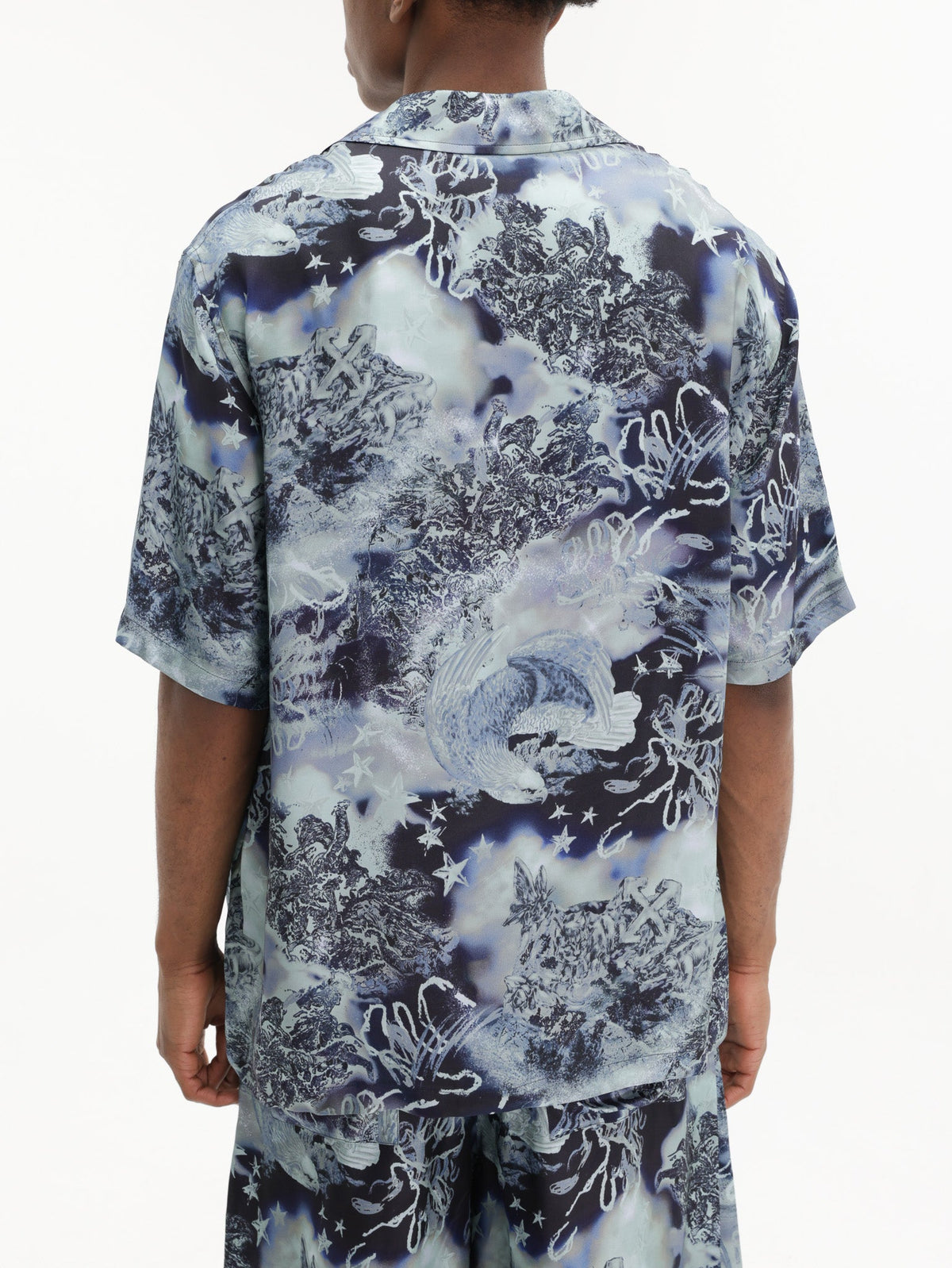 Off - White Shirt Printed Bowling Multi Colour