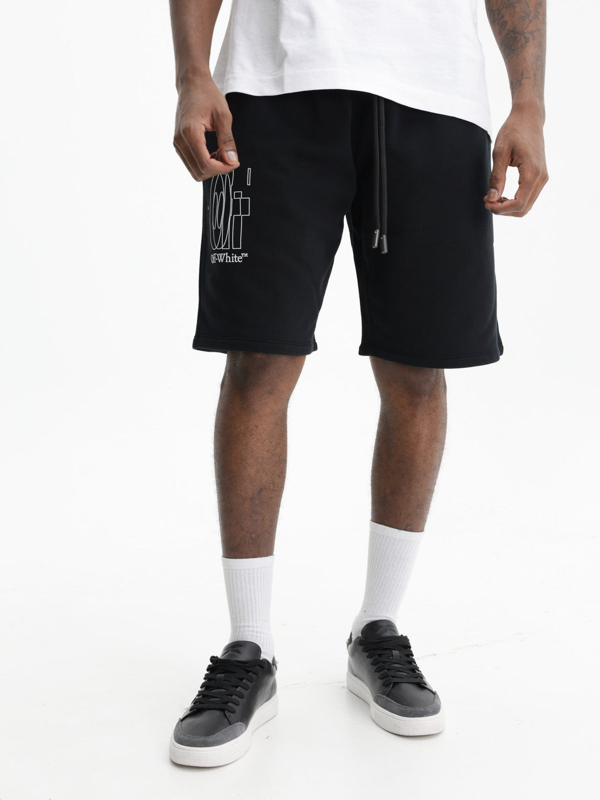 Off - White Shorts Big Double Arrow Black