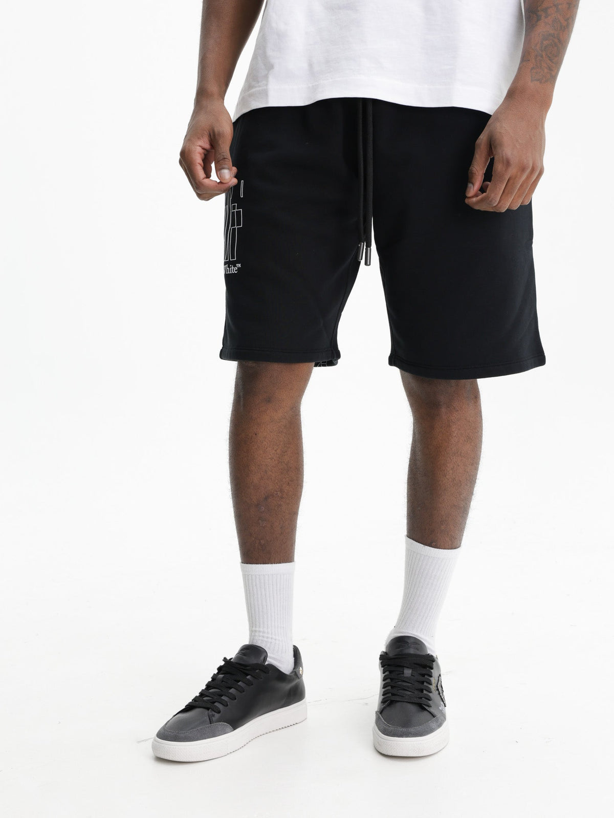 Off - White Shorts Big Double Arrow Black