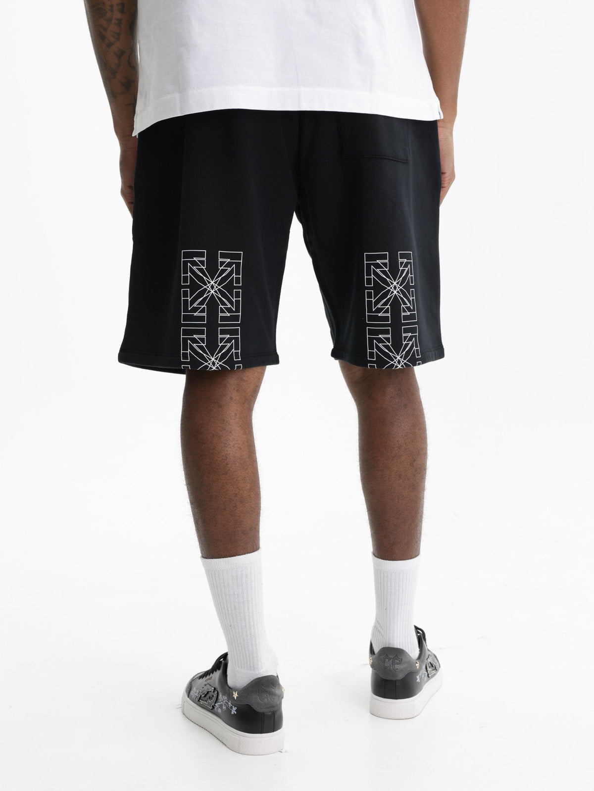 Off - White Shorts Big Double Arrow Black