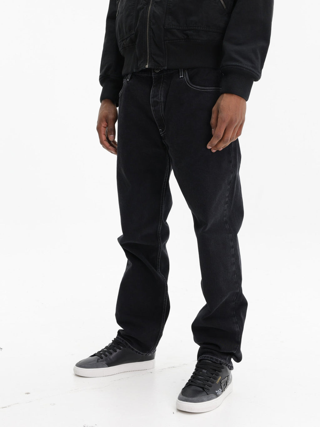 Off - White Jeans Half Arrow Darted Black