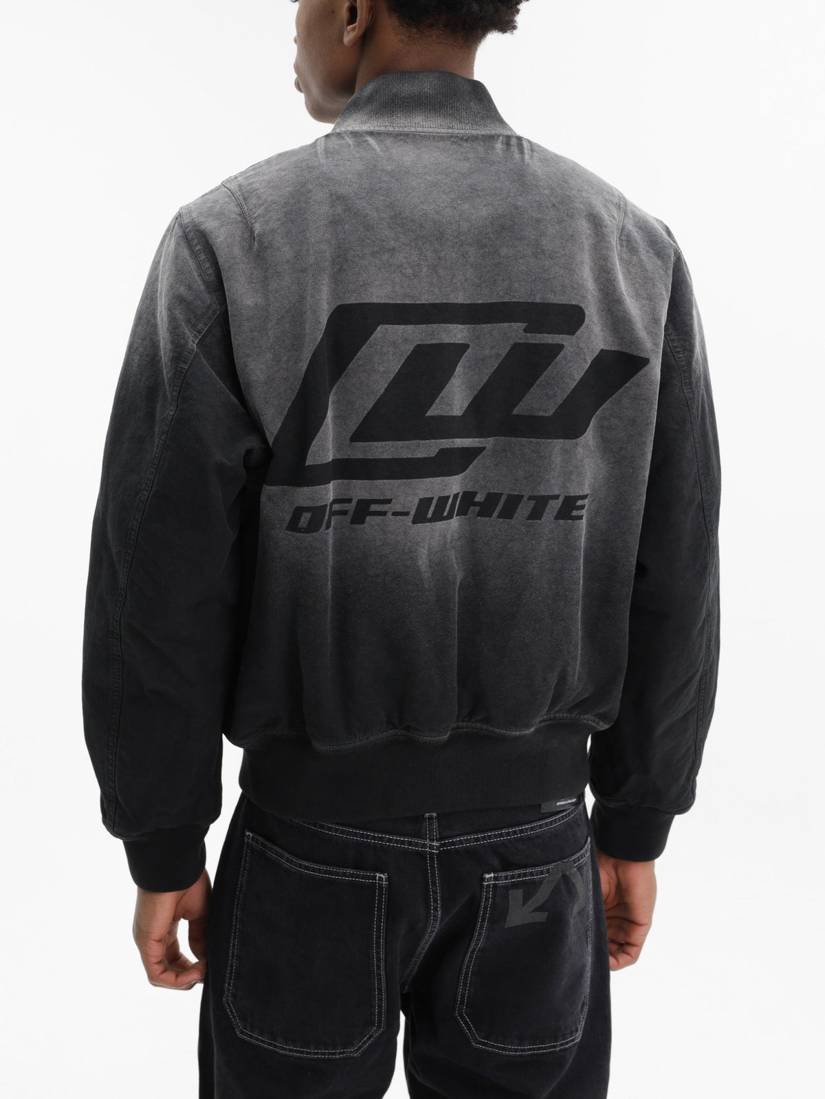 Off - White Jacket Degrade Cot Regular Black
