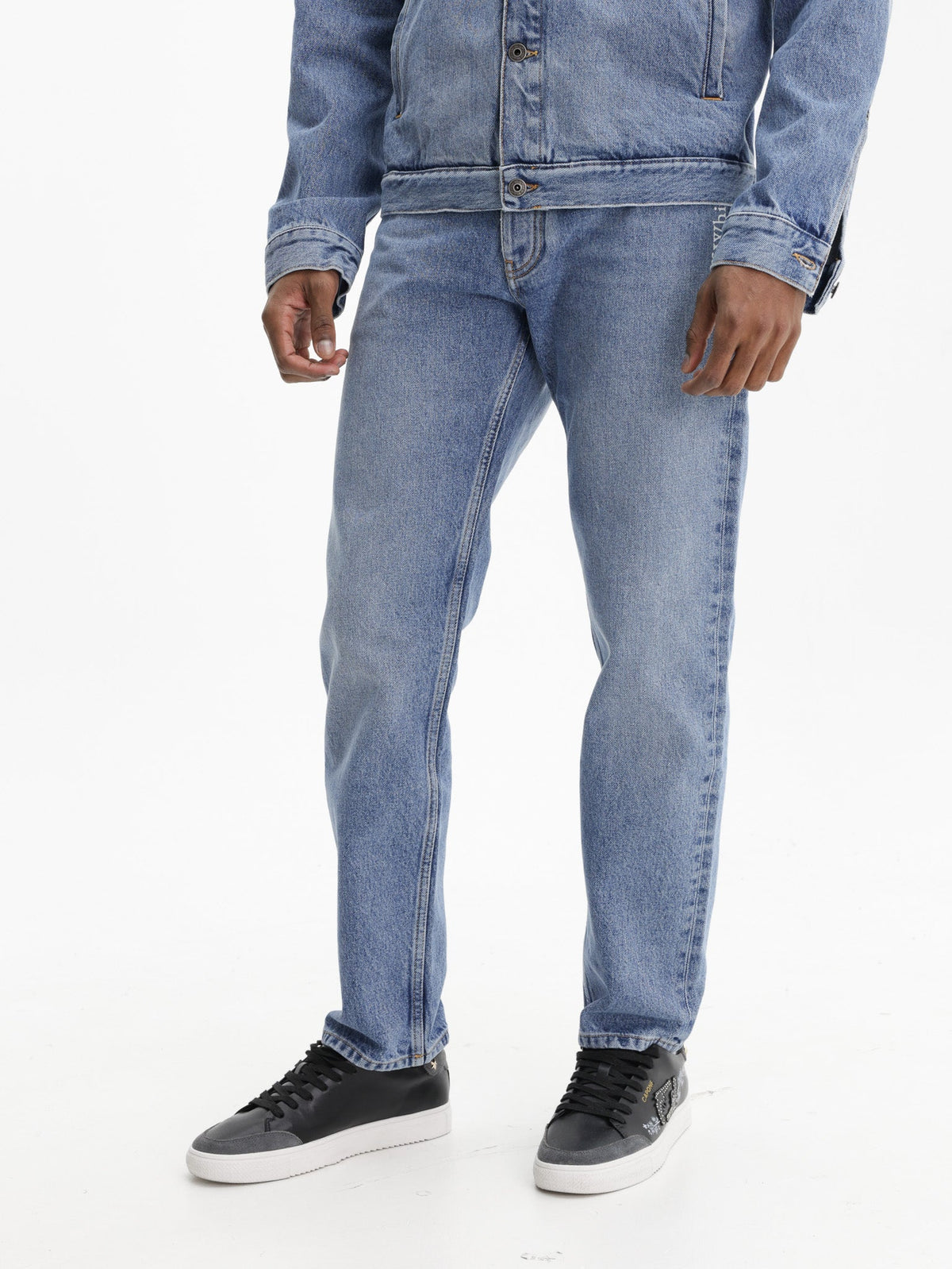 Off - White Jeans Half Arrow Twisted Light Wash