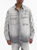 Off - White Shirt Diag Military Over Grey