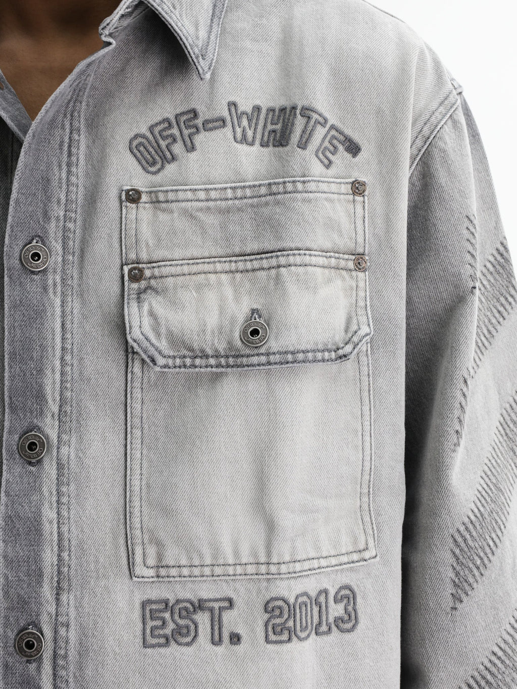 Off - White Shirt Diag Military Over Grey