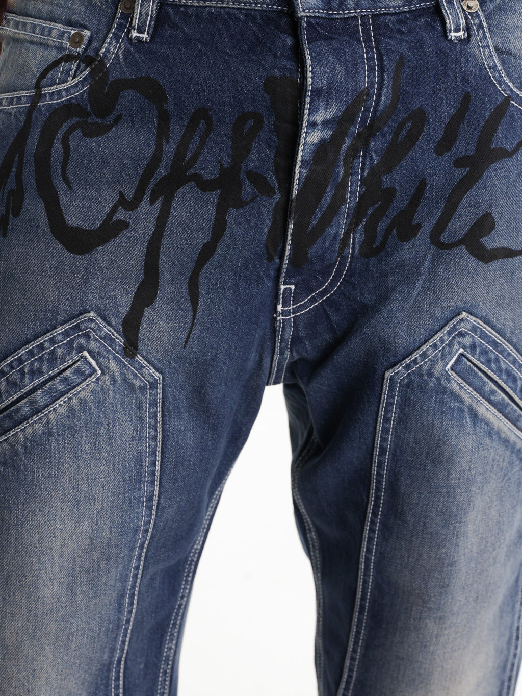 Off - White Jeans Off Straight Dark Wash
