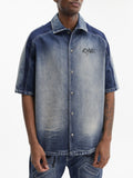 Off - White Shirt Cherry Bowling Dark Wash