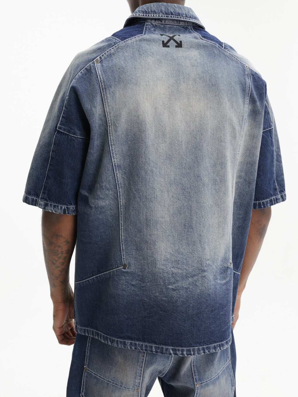 Off - White Shirt Cherry Bowling Dark Wash