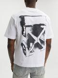 Off - White T-Shirt 3d Arrow Spray  White