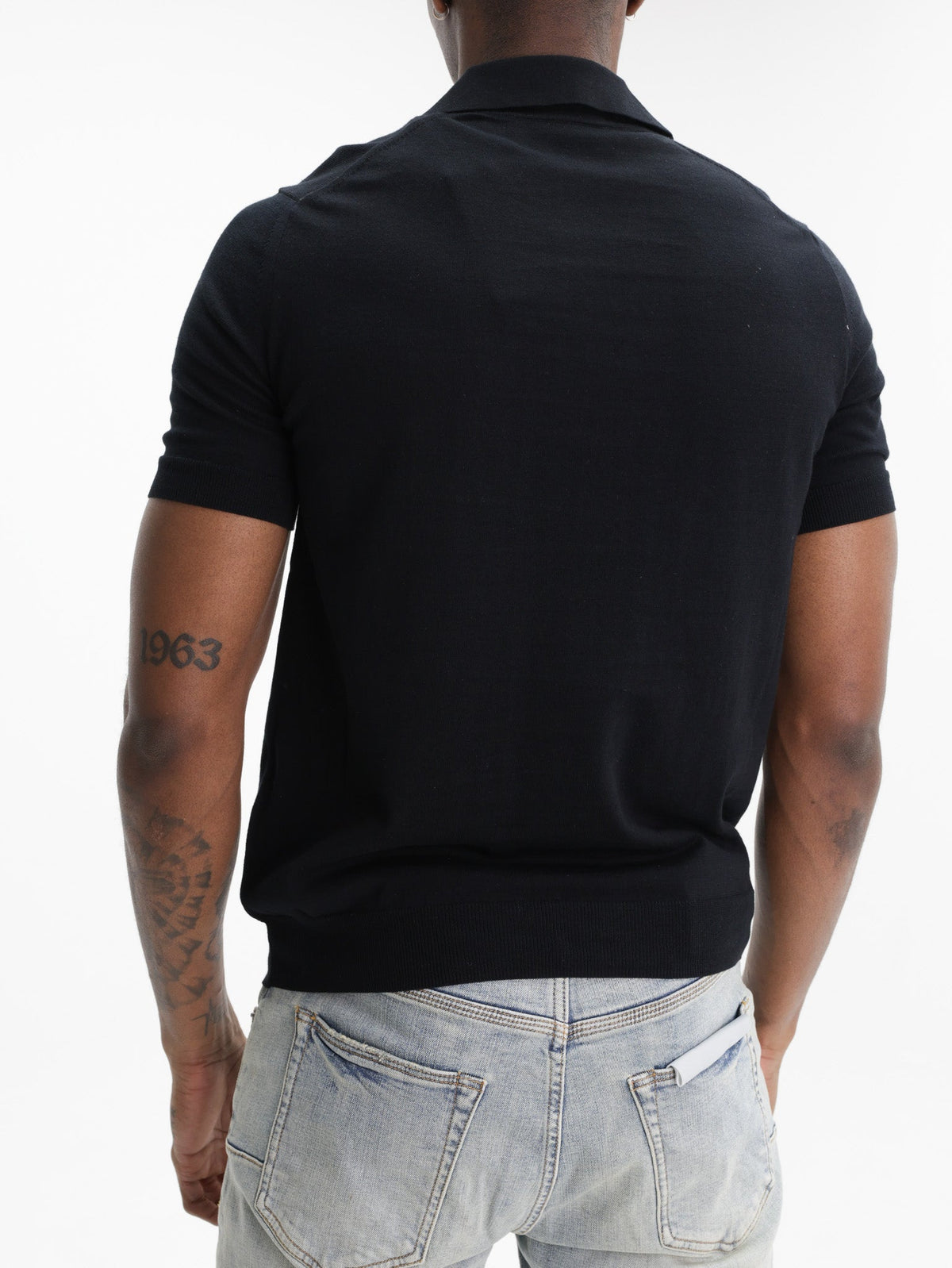 Iceberg Jeans T-Shirt Ibj White Logo Black